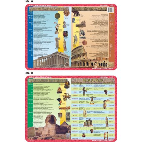 Podkładka edukacyjna Visual System Historia, Starożytny Egipt i Grecja